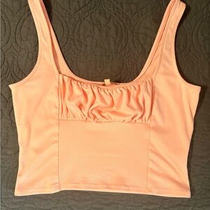 Peach Crop Top